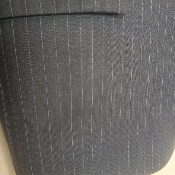 LAUREN RALPH LAUREN Navy Blue White Stripes Dress blazer Sz 40S Wool Mens Button - Picture 6 of 13